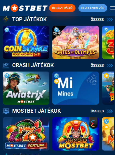 Mit kínál a Mostbet belépés után